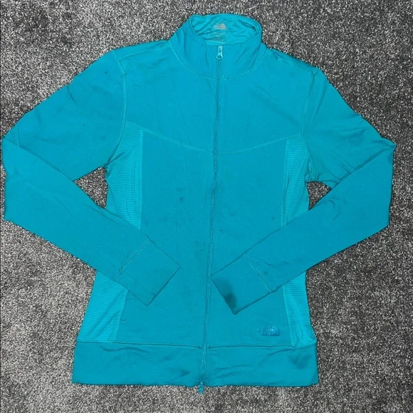 The North Face Women's Turquoise Vapor Wick Zip Up - Picture 2 of 6